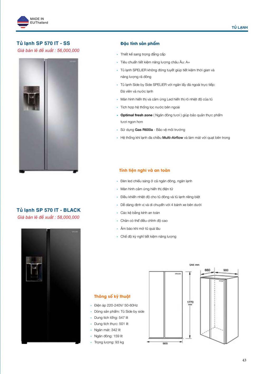 Catalogue Thiet bi nha bep SPELIER vuathietbi.com 43