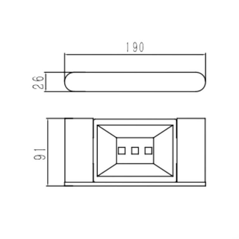 Bản vẽ kĩ thuật Kệ xà phòng HUGE H-B1226B