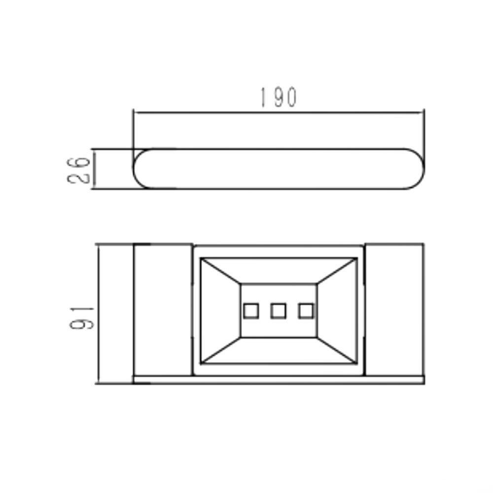 Bản vẽ kĩ thuật Kệ xà phòng HUGE H-B1226B