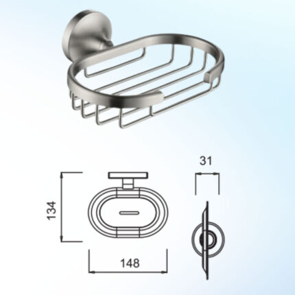 Bản vẽ kĩ thuật Kệ xà phòng HUGE H-B1239M
