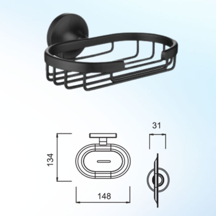 Bản vẽ kĩ thuật Kệ xà phòng HUGE HB1239B