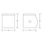 Bản vẽ kĩ thuật Lô giấy HUGE H-B1526B