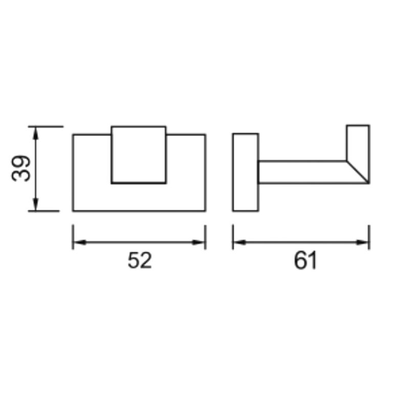 Bản vẽ kĩ thuật Móc treo quần áo HUGE H-B1438