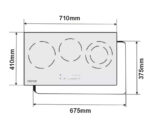 Bản vẽ kích thước Bếp điện từ đôi FASTER FS 288HI