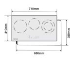 Bản vẽ kích thước Bếp điện từ đôi FASTER FS 788HI PLUS