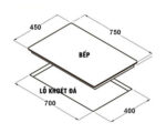 Bản vẽ kích thước Bếp từ đôi CANZY CZ S500 SERIAL 4.0