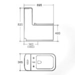 Bồn cầu 1 khối HUGE H-BC228 - Ảnh 2