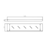 Bản vẽ kích thước Kệ kính HUGE H-B1626S