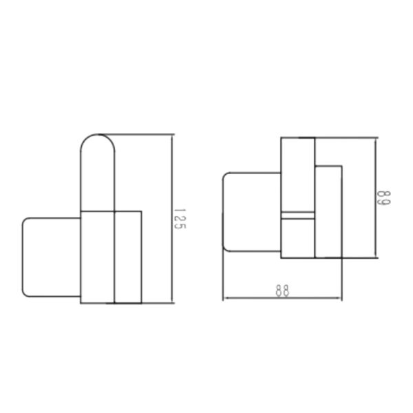 Bản vẽ kích thước Thanh vắt khăn HUGE H-B1126B