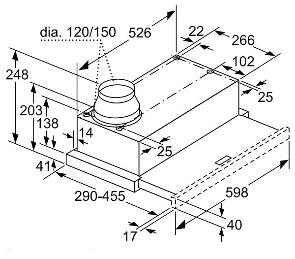 Bản-vẽ-kích-thước-máy-hút-mùi-Bosch-DFM063W56B