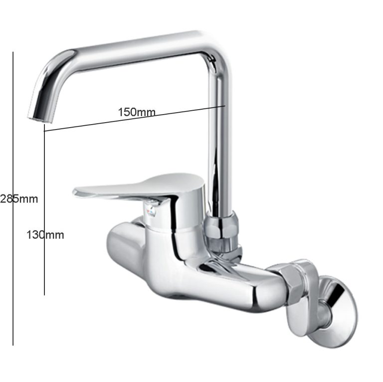 Bản vẽ kỹ thuật Vòi rửa bát CAESAR K527C nước lạnh