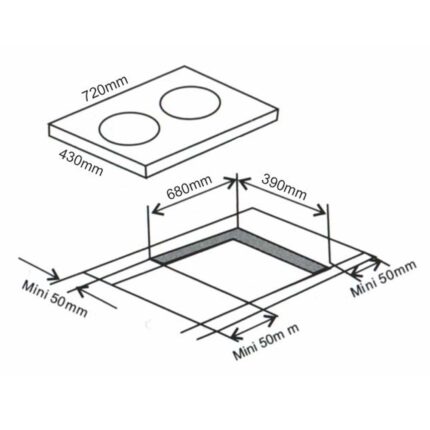 Bếp từ đôi ARBER FHT102