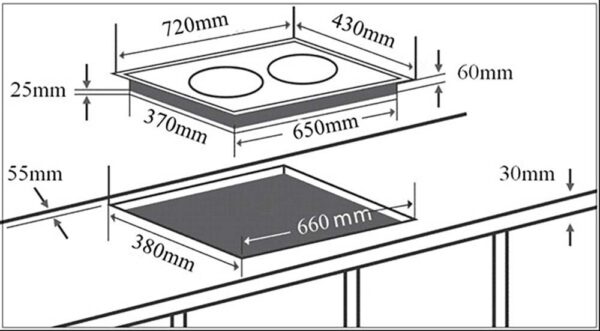 Bếp từ đôi CHEFS MID2009I (1)