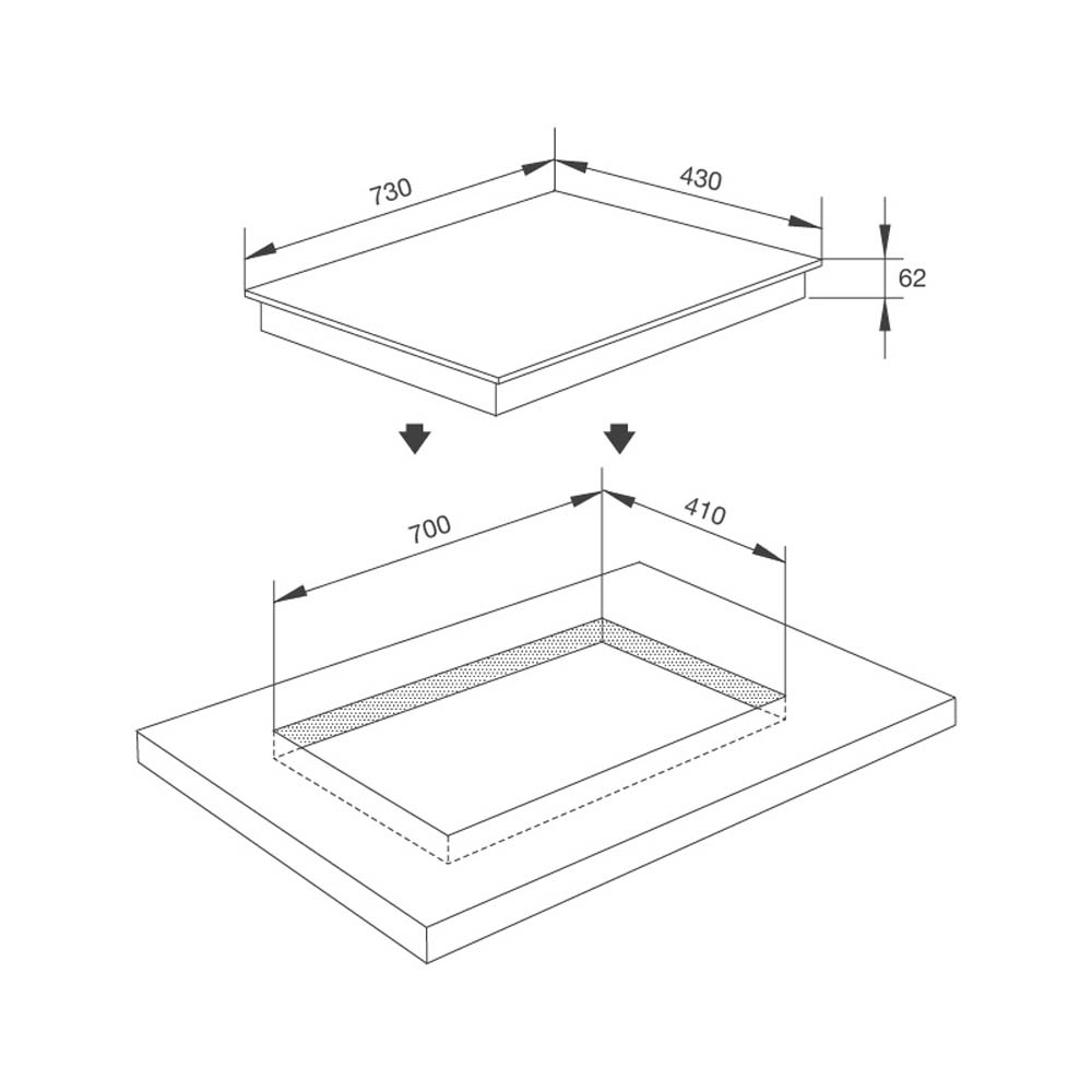 Bếp từ đôi MALLOCA MH-732 EIR (1)