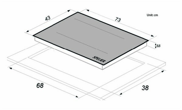 Bếp từ đôi SPELIER SPM 100KS (1)