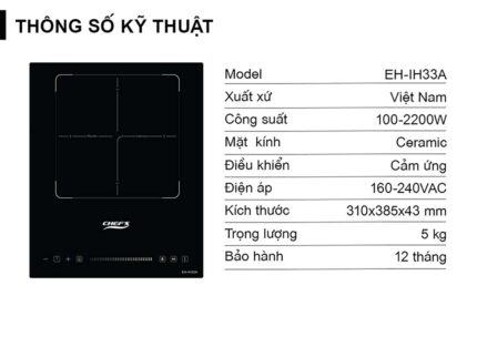 Bếp từ đơn CHEFS EH-IH33A