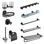 Bộ phụ kiện nhà tắm HUGE Pamela 𝑚𝑎𝑡𝑡𝑒 𝑏𝑙𝑎𝑐𝑘