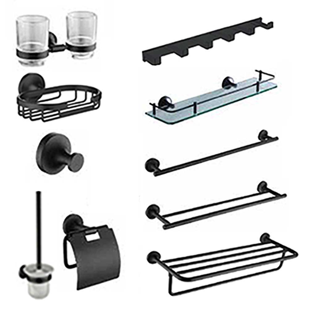 Bộ phụ kiện nhà tắm HUGE Pamela 𝑚𝑎𝑡𝑡𝑒 𝑏𝑙𝑎𝑐𝑘