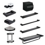 Bộ phụ kiện nhà tắm HUGE Urban black