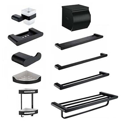 Bộ phụ kiện nhà tắm HUGE Urban black