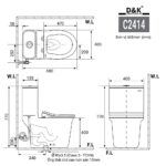 Bồn cầu 1 khối D&K DK-C2414 2