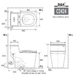 Bồn cầu 1 khối D&K DK-C2424 1