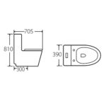 Bồn cầu 1 khối HUGE H-BC226 2
