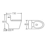 Bồn cầu 1 khối HUGE H-BC229