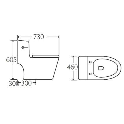 Bồn cầu 1 khối HUGE H-BC229