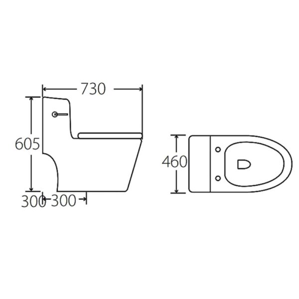 Bồn cầu 1 khối HUGE H-BC229