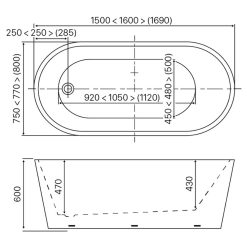 Bồn tắm D&K DK-Q163 5lập thể