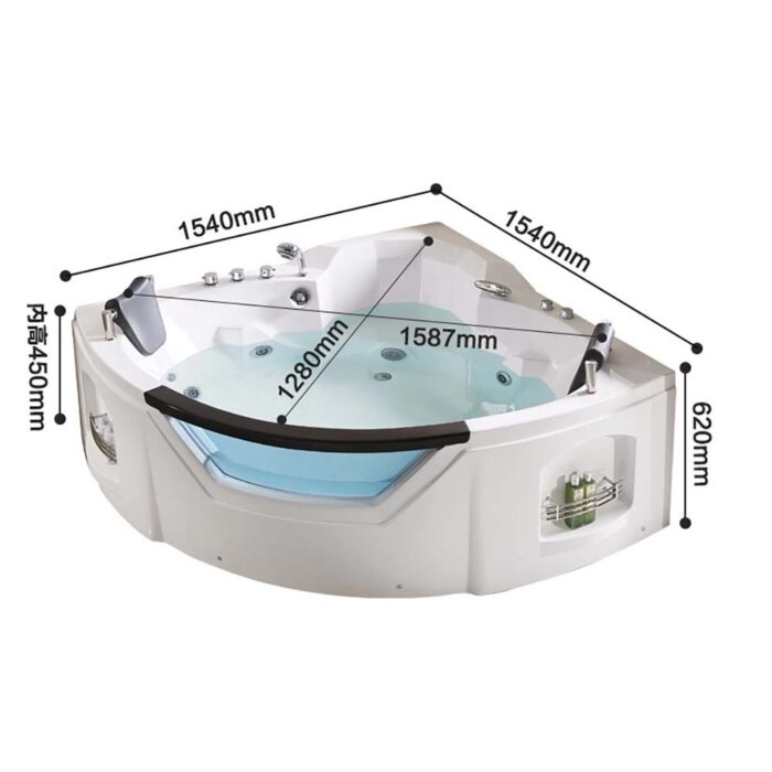 Bồn tắm D&K DK-Q312N 2 yếm masage