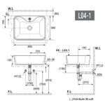 Chậu lavabo đặt bàn D&K DK-L04-1 4