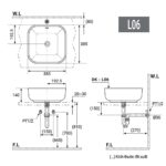 Chậu lavabo đặt bàn D&K DK-L06 2