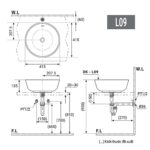 Chậu lavabo đặt bàn D&K DK-L09 - Ảnh 2