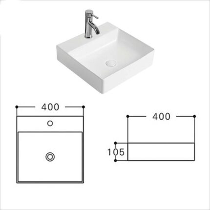 Chậu lavabo đặt bàn HUGE H-LD2400 1