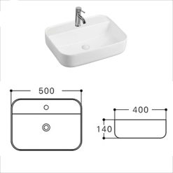 Chậu lavabo đặt bàn HUGE H-LD2500 2