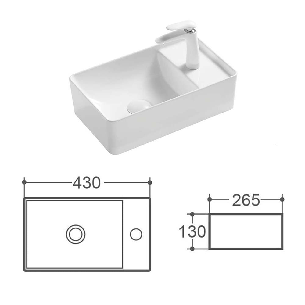 Chậu lavabo đặt bàn HUGE H-LK2021 2