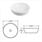 Chậu lavabo đặt bàn HUGE H-LT1420 1