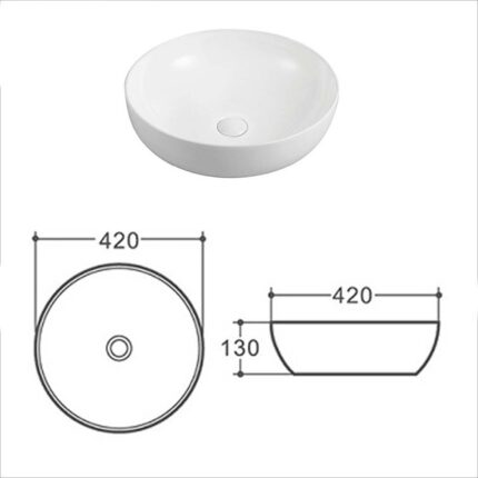 Chậu lavabo đặt bàn HUGE H-LT1420 1