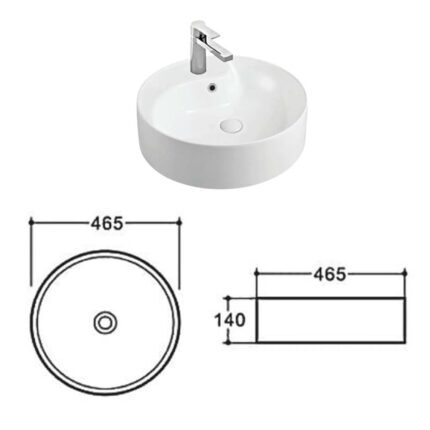 Chậu lavabo đặt bàn HUGE H-LT2465 1