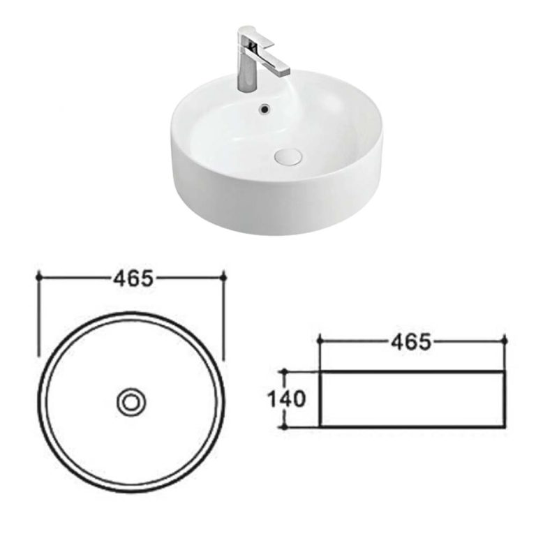 Chậu lavabo đặt bàn HUGE H-LT2465 1