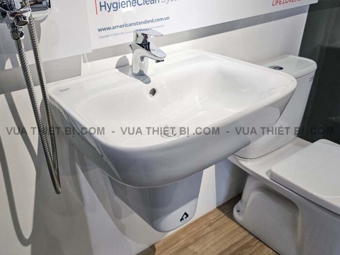 Chậu lavabo treo tường AMERICAN STANDARD VF-0262 VF-7062 Loven chân ngắn - Ảnh 7