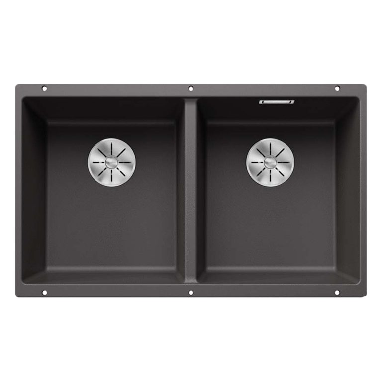 Chậu rửa bát đá BLANCO SUBLINE 350 350-U ROCK GREY 2 hố (1)