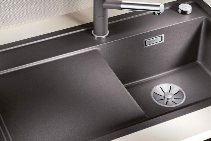 Chậu rửa bát đá BLANCO ZENAR XL 6S ROCK GREY 1 hố 1 bàn (1)