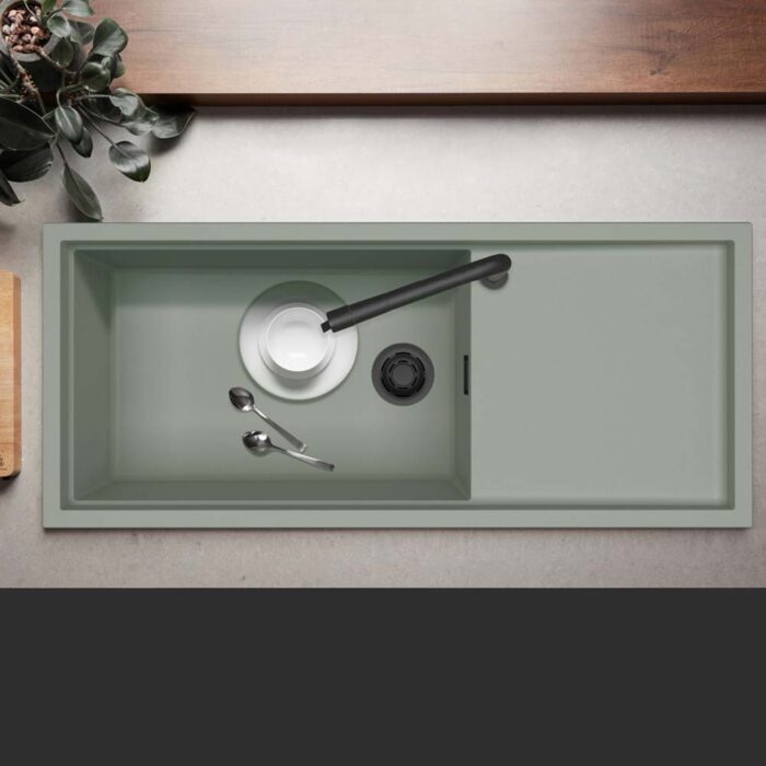 Chậu rửa bát đá MALLOCA SENSE K82 dương bàn 1 hố 1 bàn (1)