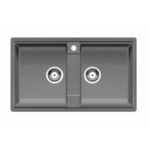 Chậu rửa bát đá ROSLERER RL-900 ALUMETLIC 2 hố (1)