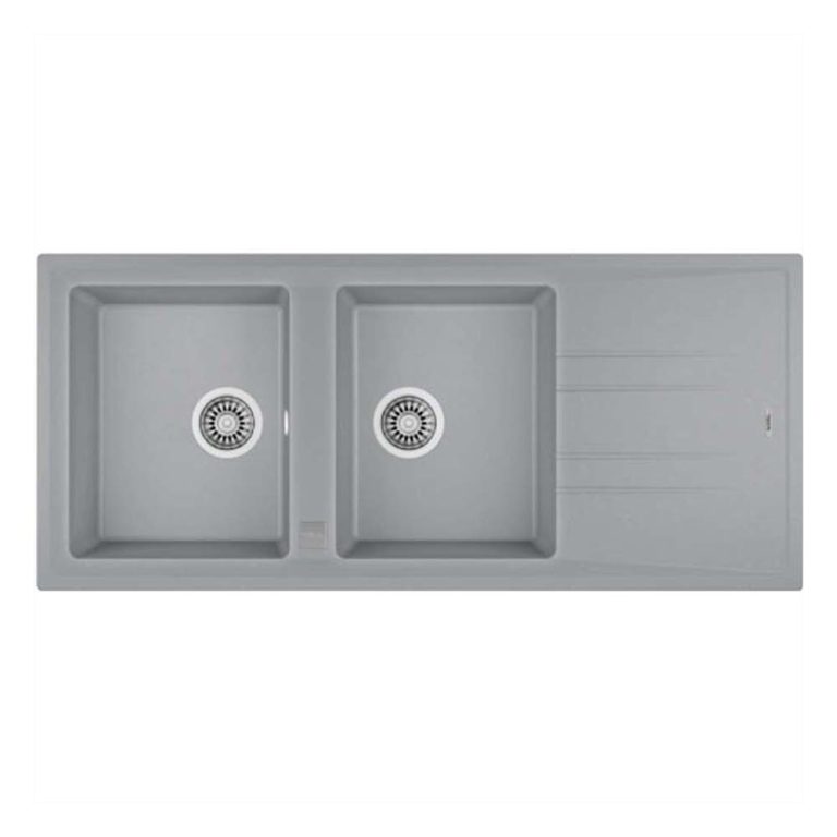 Chậu rửa bát đá TEKA STONE 80 B-TG 2B 1D GREY 2 hố 1 bàn