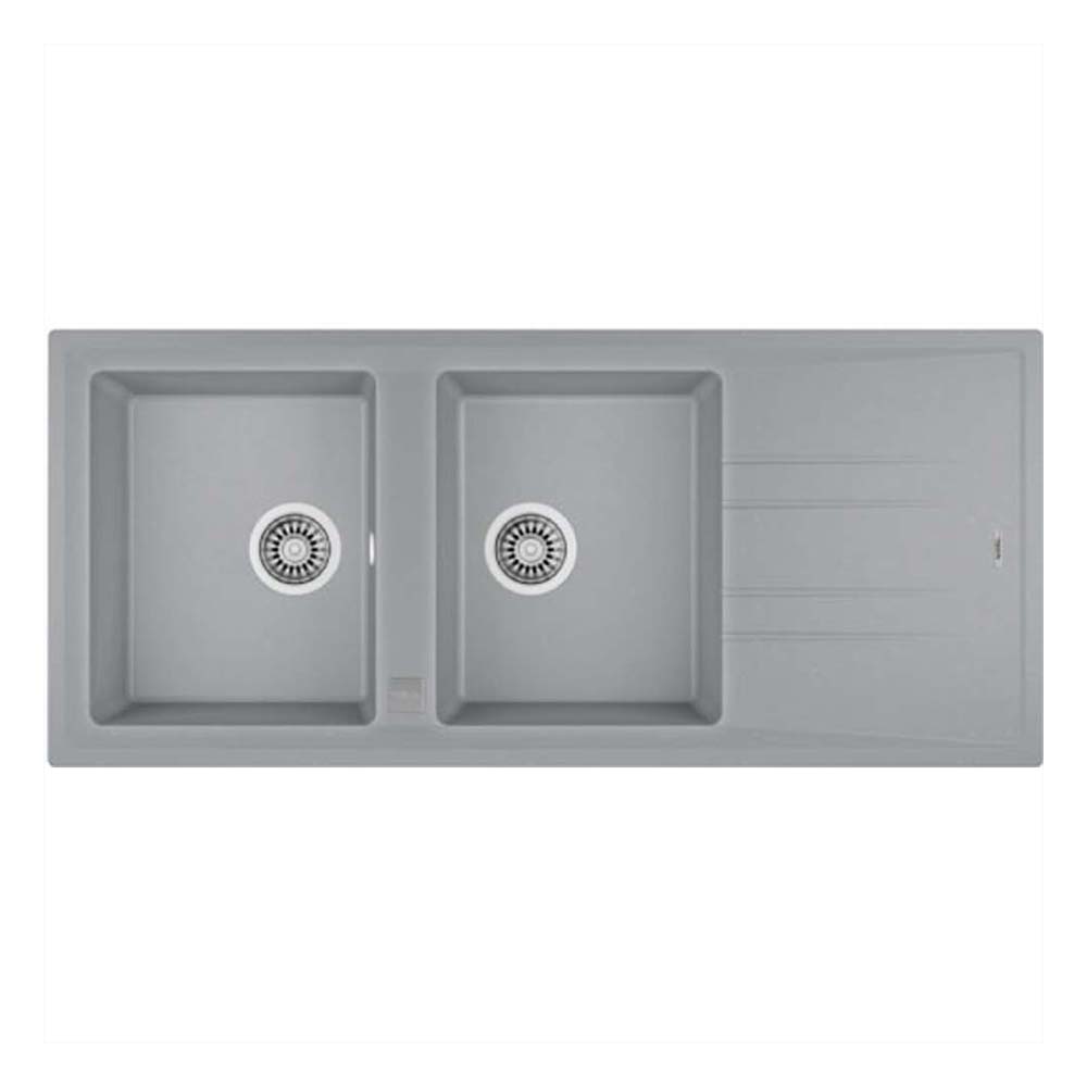 Chậu rửa bát đá TEKA STONE 80 B-TG 2B 1D GREY 2 hố 1 bàn