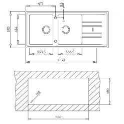 STONE 80 B-TG 2B 1D GREY